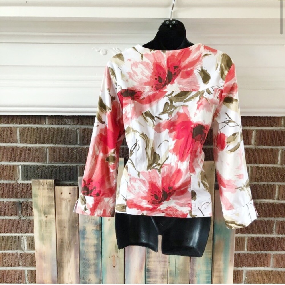 Floral Button Up Dress Jacket - Picture 2 of 8